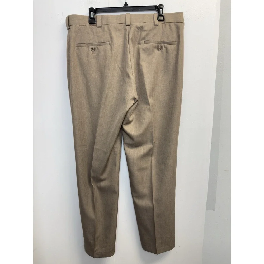 Haggar Expandable Waistband‎ Dress Pants Men's 36X30 Repreve Flat Front Classic